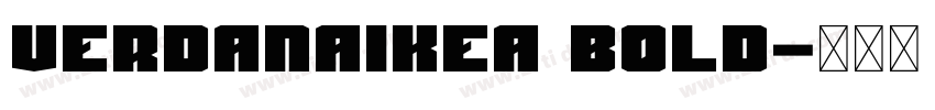 VerdanaIKEA Bold字体转换